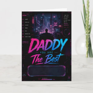 Personalised Cyberpunk Father’s Day Card