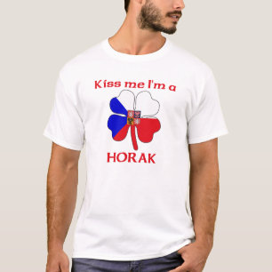 Personalised Czech Kiss Me I'm Horak T-Shirt