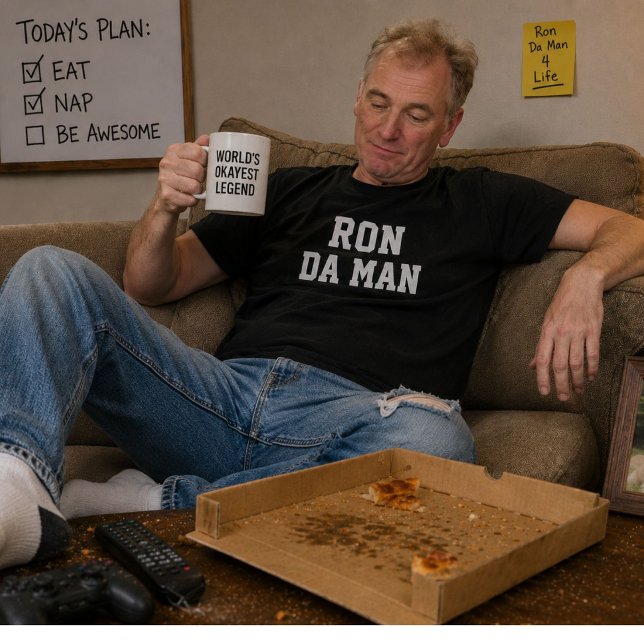Personalised Da Man Funny Name Shirt Gift For Him (Creator Uploaded)