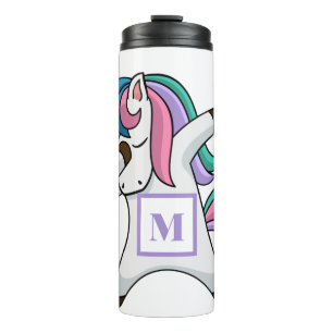 Personalised Dabbing Unicorn Thermal Tumbler