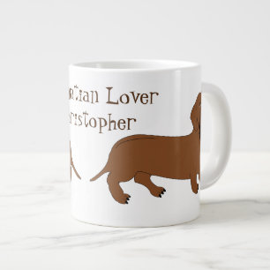 Personalised Dachshund Design Large Coffee Mug