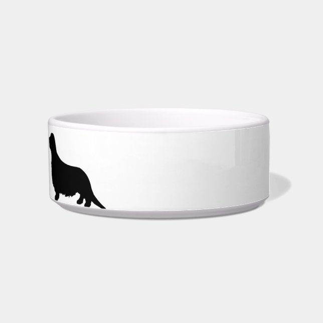 Personalised Dachshund Dog food Bowl (Right)