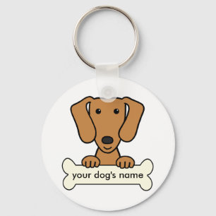 Personalised Dachshund Key Ring