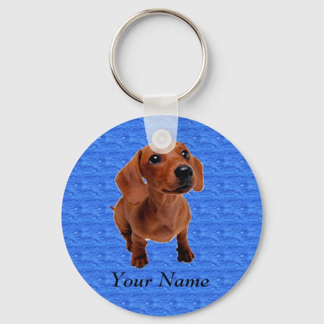 Personalised Dachshund Keychain (Front)