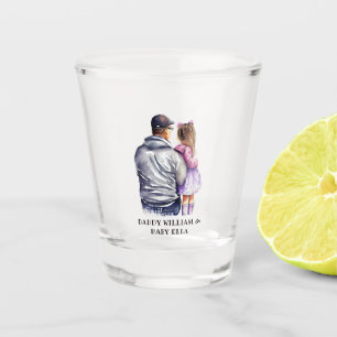 Personalised Dad and Daughter (6) Shot Glass