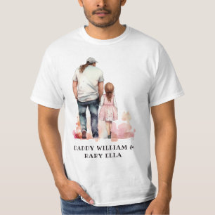 Personalised Dad and Daughters (10) T-Shirt