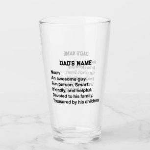 Personalised Dad Definition Custom Pint Glass