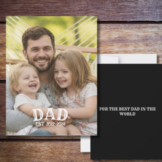 Personalised Dad EST Photo Card