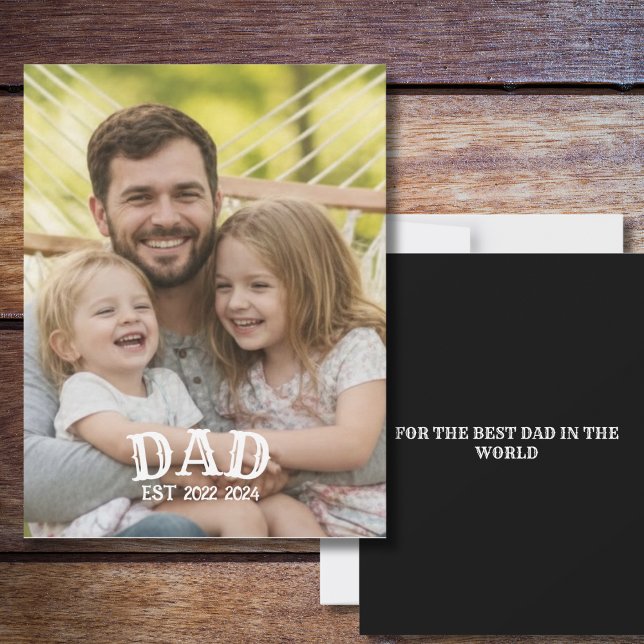 Personalised Dad EST Photo Card (Creator Uploaded)