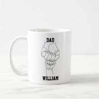 Personalised Dad Father Daddy Gift with Kid's Name