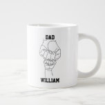 Personalised Dad Father Daddy Gift with Kid's Name Large Coffee Mug<br><div class="desc">Personalised Dad Coffee Mug Gift,  Present for Daddy Giant Jumbo,  Fist Bump With Kid's Name,  Father's Day From Child Wife,  Custom Father Kids Hands Children,  New Papa Baby's First Anniversary,  Cup Son Daughter Children's Kid,  Fathers Baby Child's Son's Daughter's,  Boyfriend Husband Dada Padre One,  Right hand left Christmas Birthday</div>