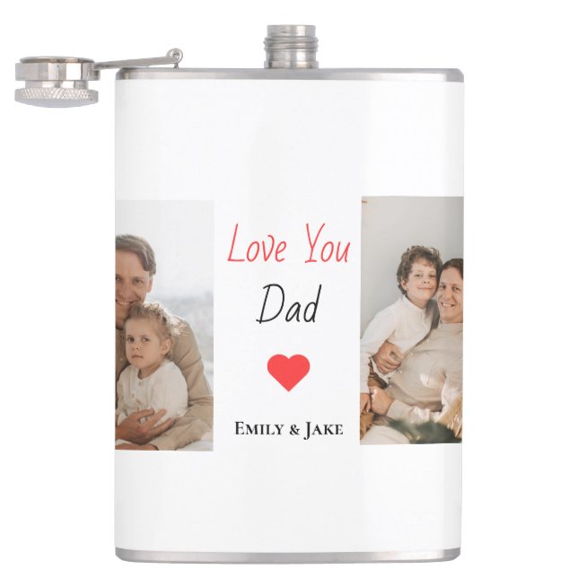 Personalised Dad Flask | Father's Day Gifts (Opened)