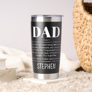 Personalised Dad Funny and Sweet Definition Gifts Insulated Tumbler