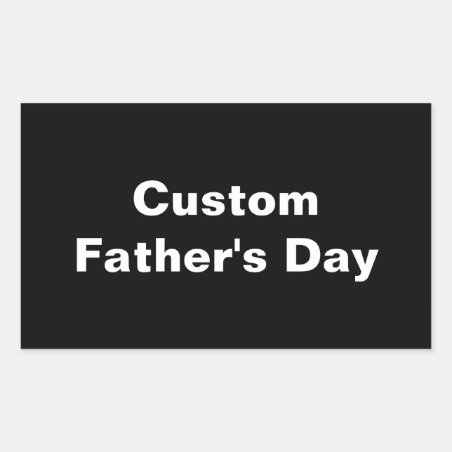 Personalised Dad Gift for Fathers Day Rectangular Sticker (Front)