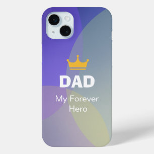Personalised DAD Holographic iPhone 15 Mini Case