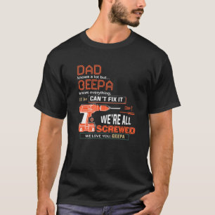 Personalised Dad Knows Alot But Knows Everything T-Shirt