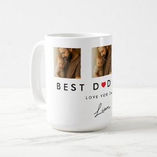 Personalised Dad Mug Child Signature Photo