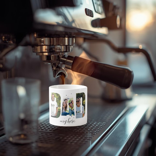 Personalised “DAD my hero” Espresso Cup (Creator Uploaded)