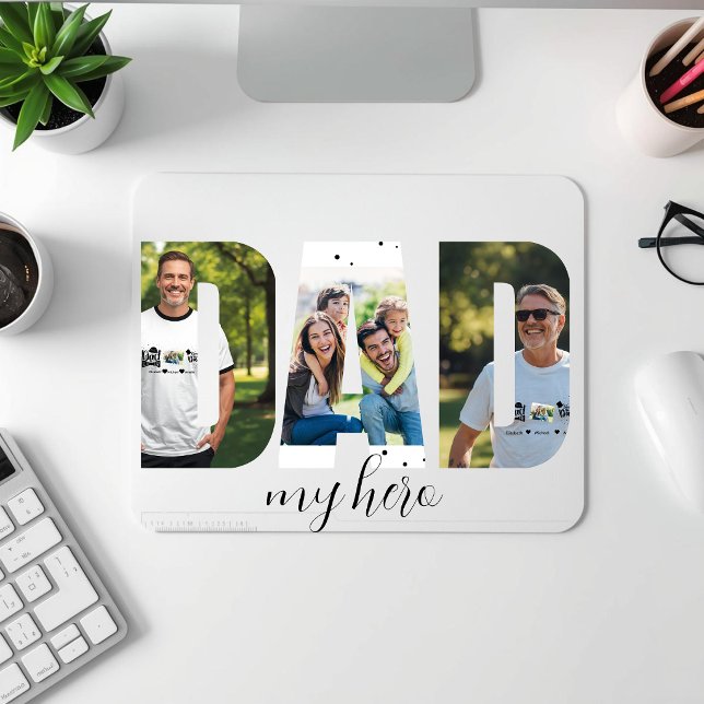 Personalised “DAD my hero” Mousepad (Creator Uploaded)