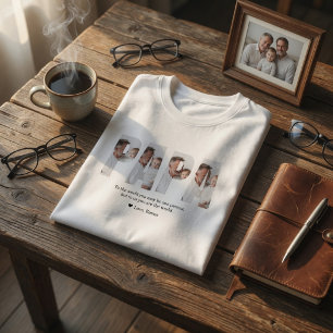 Personalised Dad Photo   Best Dad Ever Gift T-Shirt