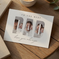Personalised Dad Photo Card | Best Dad Ever Custom