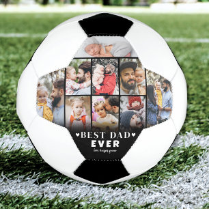Personalised Dad Photo Collage Soccer Ball
