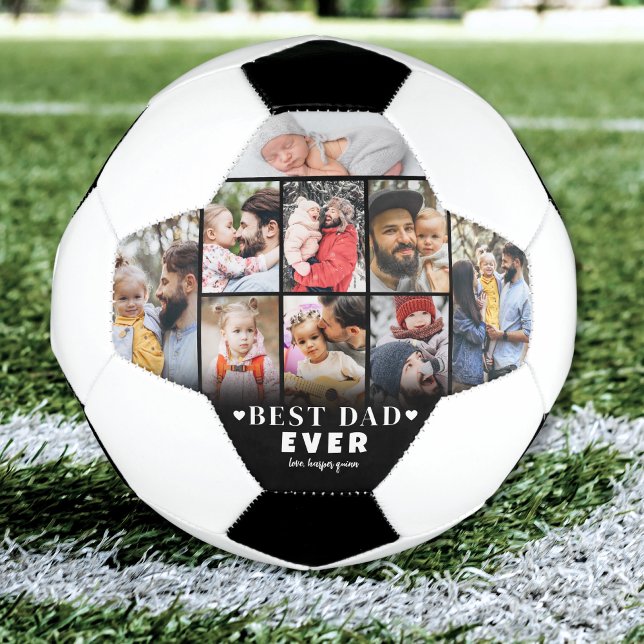 Personalised Dad Photo Collage Soccer Ball (Personalized Dad Photo Collage Soccer Ball )