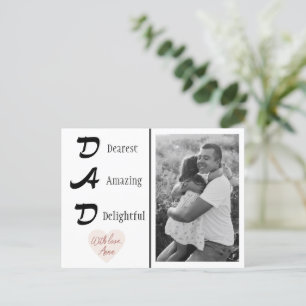 Personalised Dad Photo Father's Day Card
