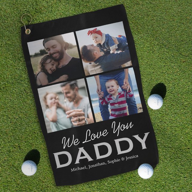 Personalised Dad Photo Golf Towel (Creator Uploaded)
