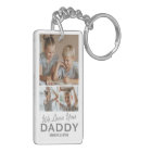 Personalised Dad Photo Keychain Gift
