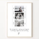 Personalised Dad Photo Roll Minimal  Gift   Poster<br><div class="desc">★ Custom Dad Photo Roll Print- Father's Day Gift★ The Dad Definition Print with Photo is a beautiful and personalised gift that celebrates the special bond between a father and his child. 🎁 You can customise this print with a photos of you and your dad and qoute of what "dad"...</div>