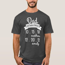 Personalised Dad Shirt Father's Day Gift