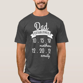 Personalised Dad Shirt Father's Day Gift