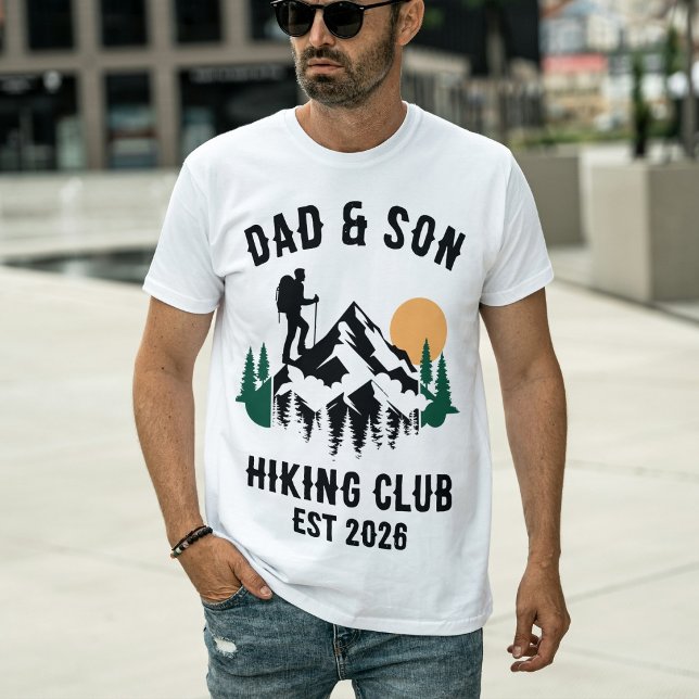 Personalised Dad & Son Hiking T-Shirt (Creator Uploaded)