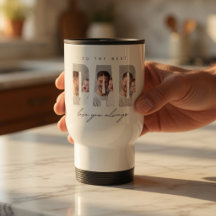 Personalised Dad Travel Mug with Photo | Best Dad 