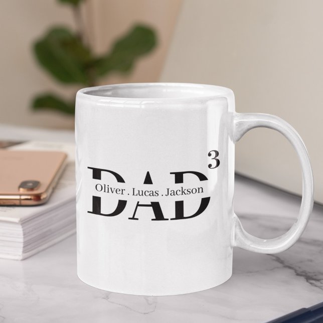 Personalised Dad With Three Children Coffee Mug (Creator Uploaded)