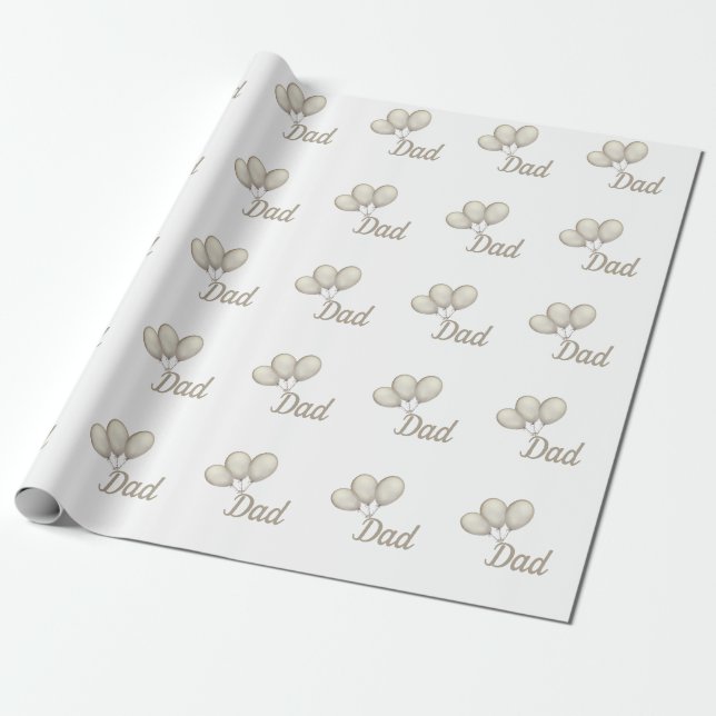 Personalised dad wrapping paper (Unrolled)