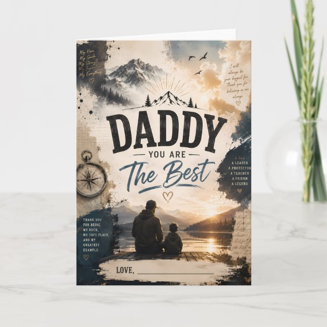 Personalised Daddy Appreciation Greeting Card (Front)