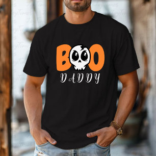 Personalised Daddy Boo Cute Skull Halloween T-Shirt