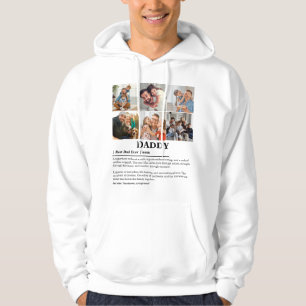 Personalised Daddy Definition 6 Photo Collage Hoodie