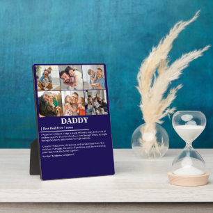 Personalised Daddy Definition 6 Photo Collage Plaque