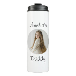 Personalised Daddy Gift – Custom Child Face - Thermal Tumbler