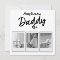 Personalised Daddy Photo Birthday Card - Printed