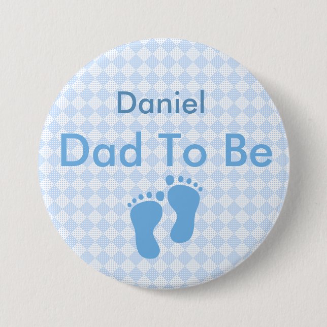 Personalised Daddy to Be Button (Front)