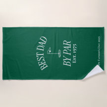 Personalised Dad's Beach Towel