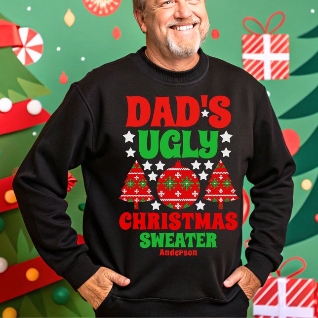 Personalised Dad's Ugly Christmas Sweater (Creator Uploaded)