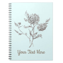 Personalised Dahlia Notebook