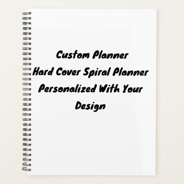 Personalised Daily Planner Journal, Custom Planner (Front)