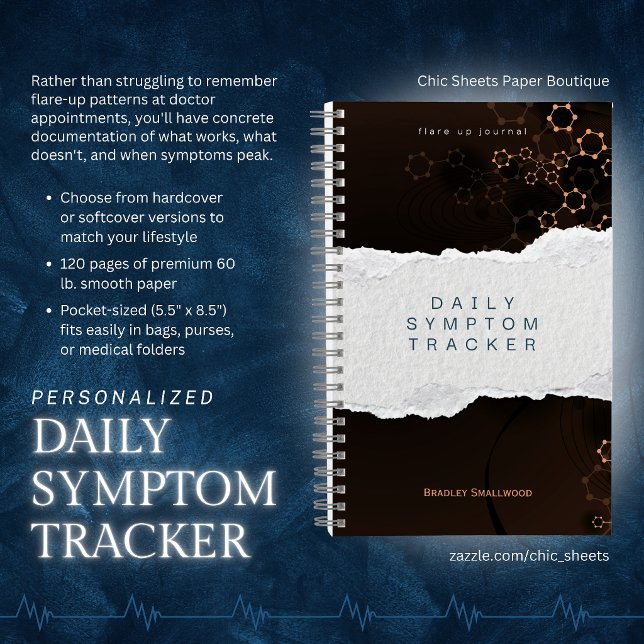 Personalised Daily Symptom Tracker / Flare Up Log Notebook (Creator Uploaded)