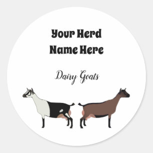 Personalised Dairy Goat Sticker